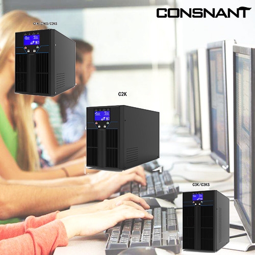 Энергия компьютеров поддерживает систему 1-3KVA UPS черноты DC AC высокочастотную онлайн